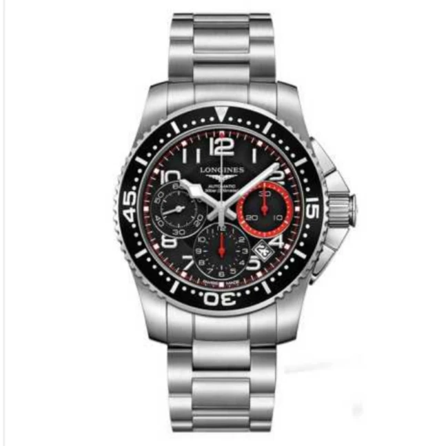 99新 Longines/浪琴 L3.696.4.53.6/三眼康卡斯696潜水/41表径