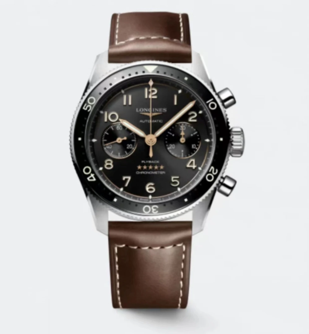 99新 Longines/浪琴 L3.821.4.53.2/祖鲁飞返逆跳毕业款/42表径