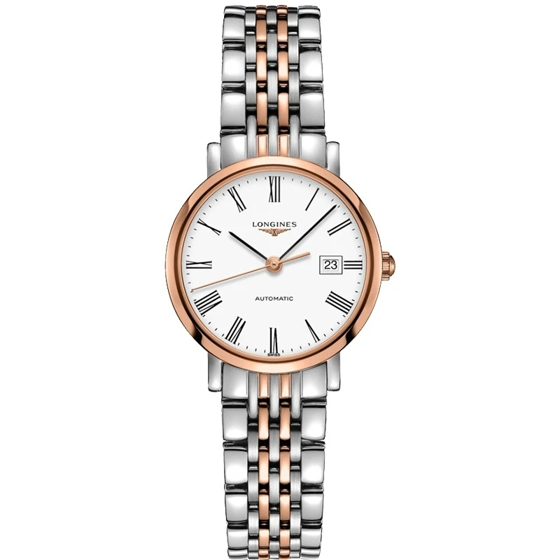 99新 Longines/浪琴 L4.309.5.11.7/博雅309间金女表/25.5表径
