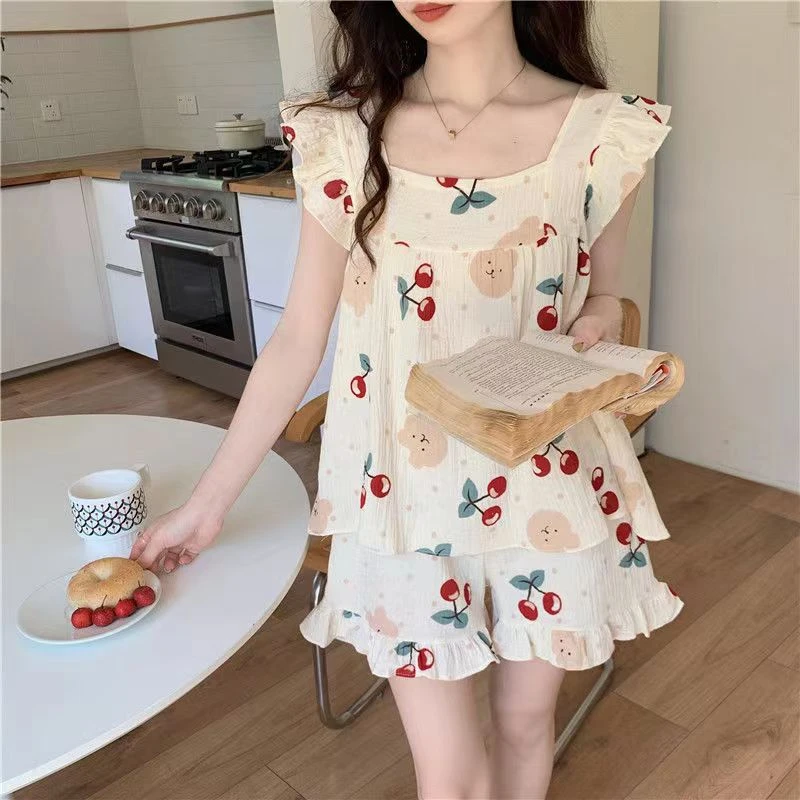 睡衣女款爆款2023新款套餐夏季套装吊带女士可外出直播家居服夏天