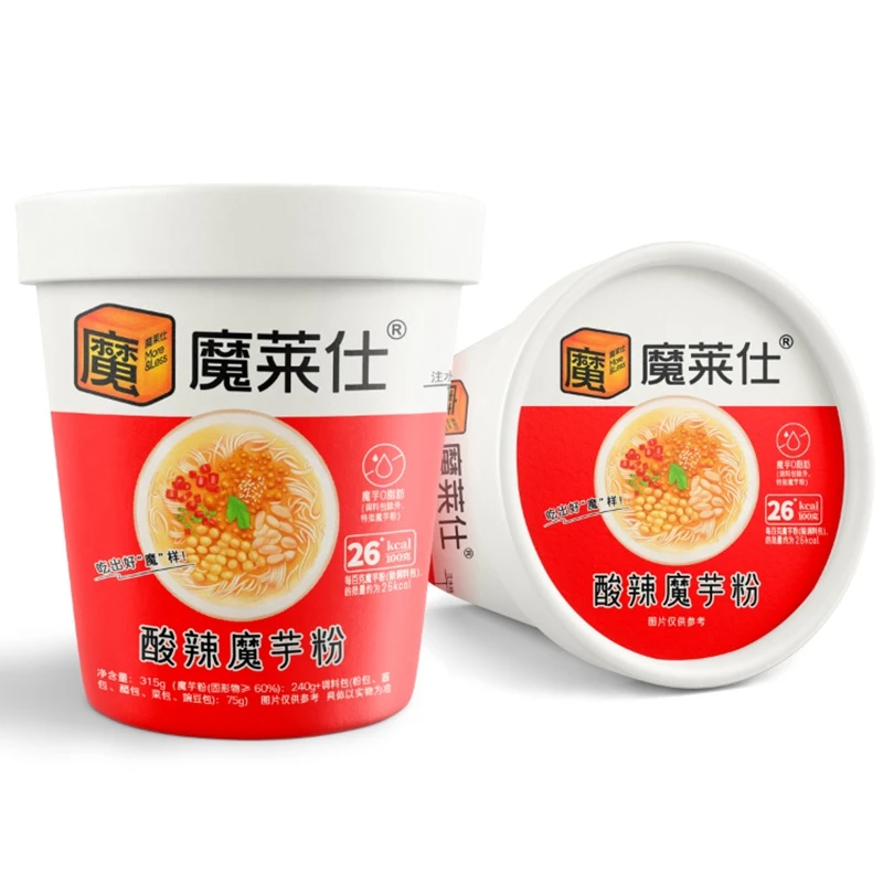 【石泉食美】酸辣魔芋粉0脂肪低卡网红健身代餐主食即食