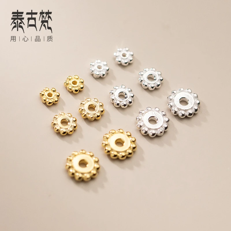 925银银制品 【满19包邮】0099-素银电镀隔片垫片DIY串珠材料配件