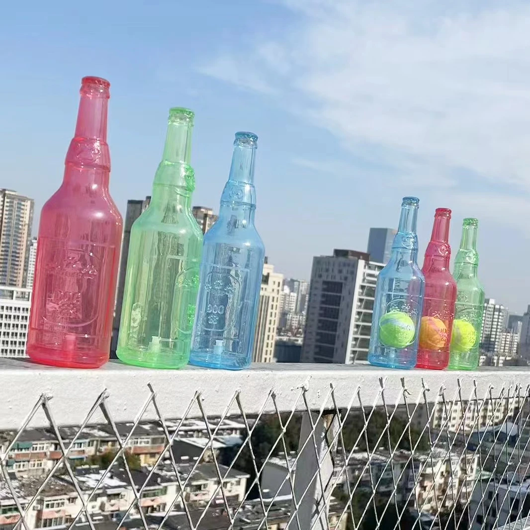 【养宠装备】新款宠物发声耐咬解闷磨牙橡胶TPR网球酒瓶益智玩具