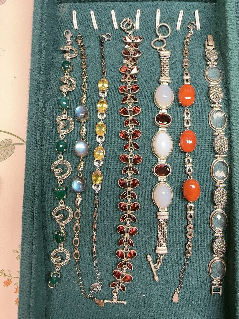 铜合金珐琅手链 【一号链接】古法镀金珐琅工艺复古手链