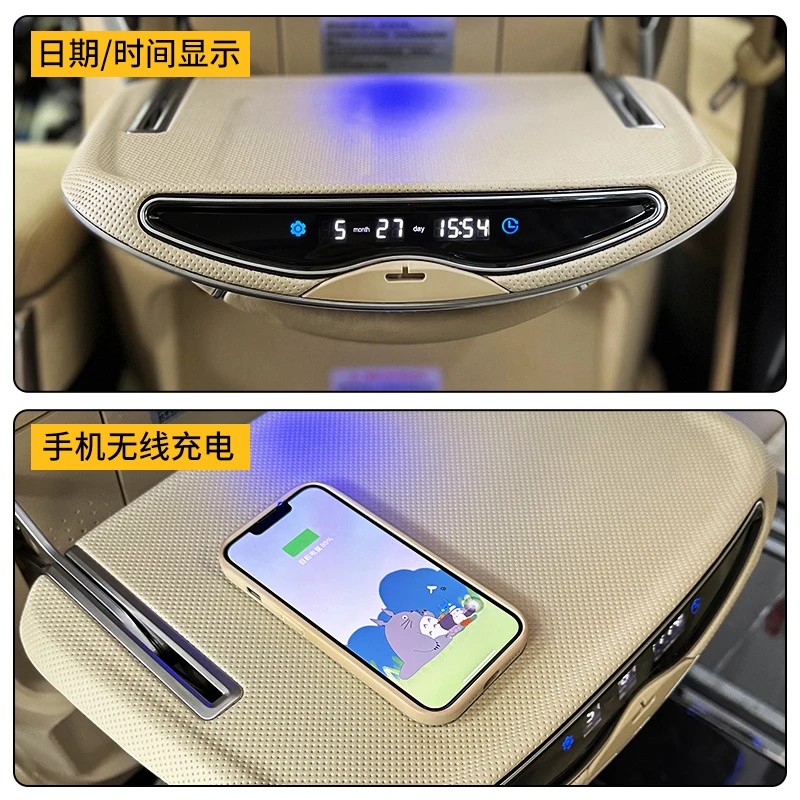 适用于丰田埃尔法威尔法改装多功能小桌板专用桌板内饰升级脚托