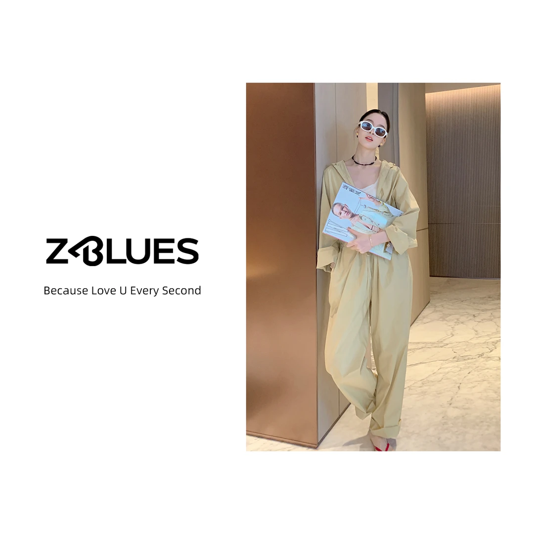 Z.blues【旧风味】80支空气长绒棉深V连体open裤YZXSJ6167