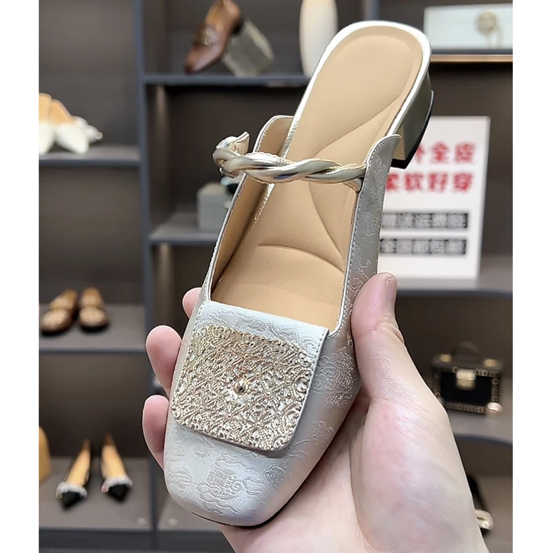 断码清仓包头小凉拖鞋女士夏季外穿时尚2024新款夏天配裙子半拖