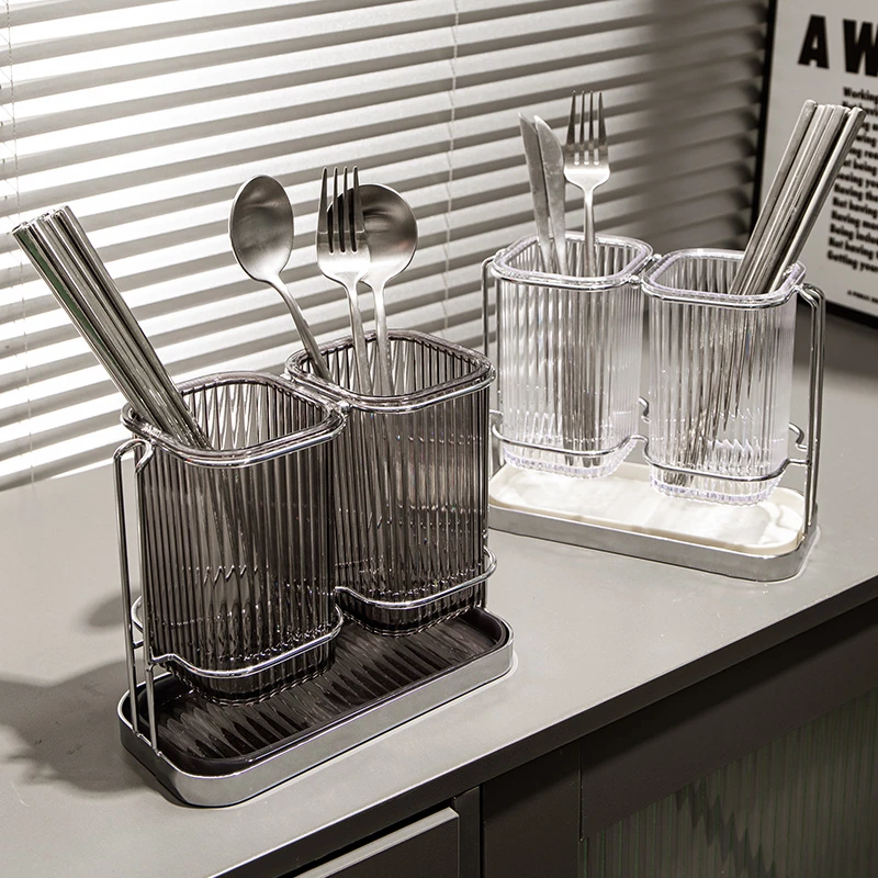 轻奢筷子篓家用筷子置物架沥水防霉厨房筷子桶筷筒筷笼餐具收纳盒