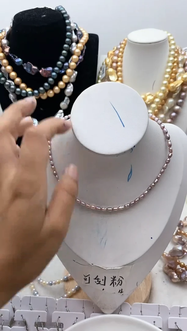 【闪购商品】淡水珍珠颈饰钛钢64