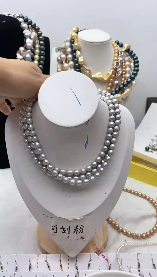 【闪购商品】淡水珍珠颈饰钛钢50