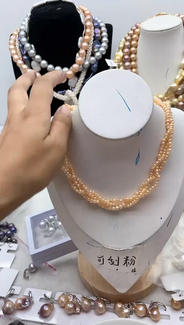 【闪购商品】淡水珍珠颈饰钛钢91