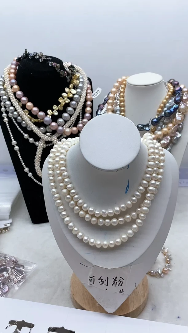 【闪购商品】淡水珍珠颈饰钛钢15