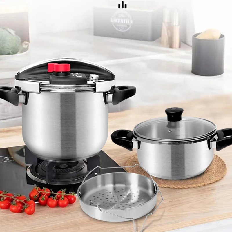 E583# 4+6L高压锅家用防爆锅新款燃气电磁炉通用