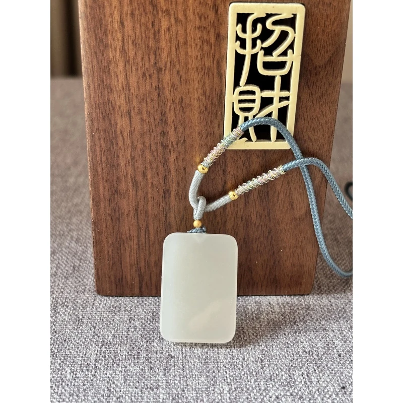 【贵妃玉】无事牌晴水项链吊坠*多样性发其一（赠绳）