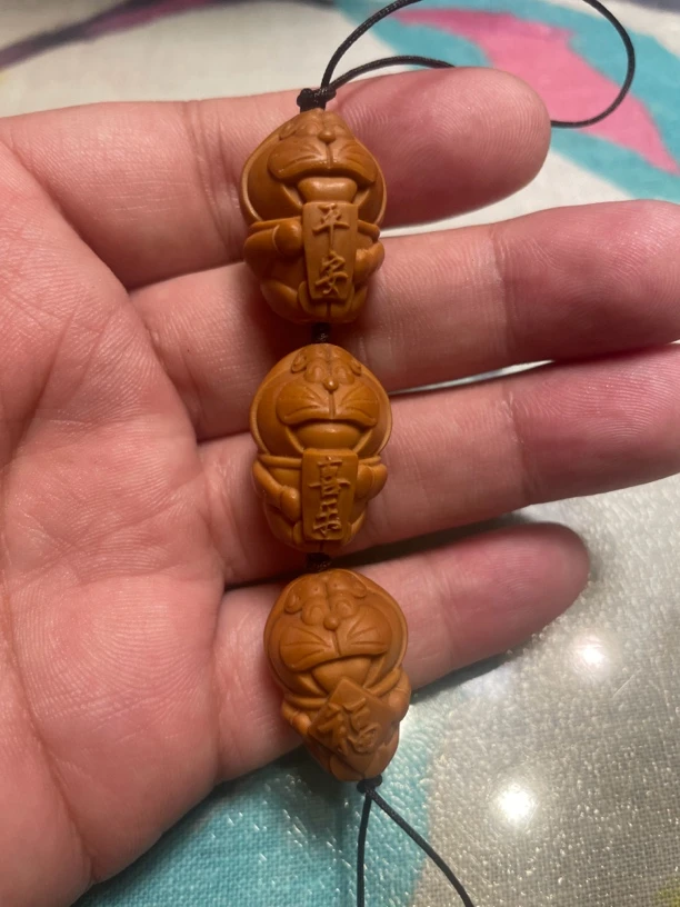 平安喜乐福橄榄核吊坠