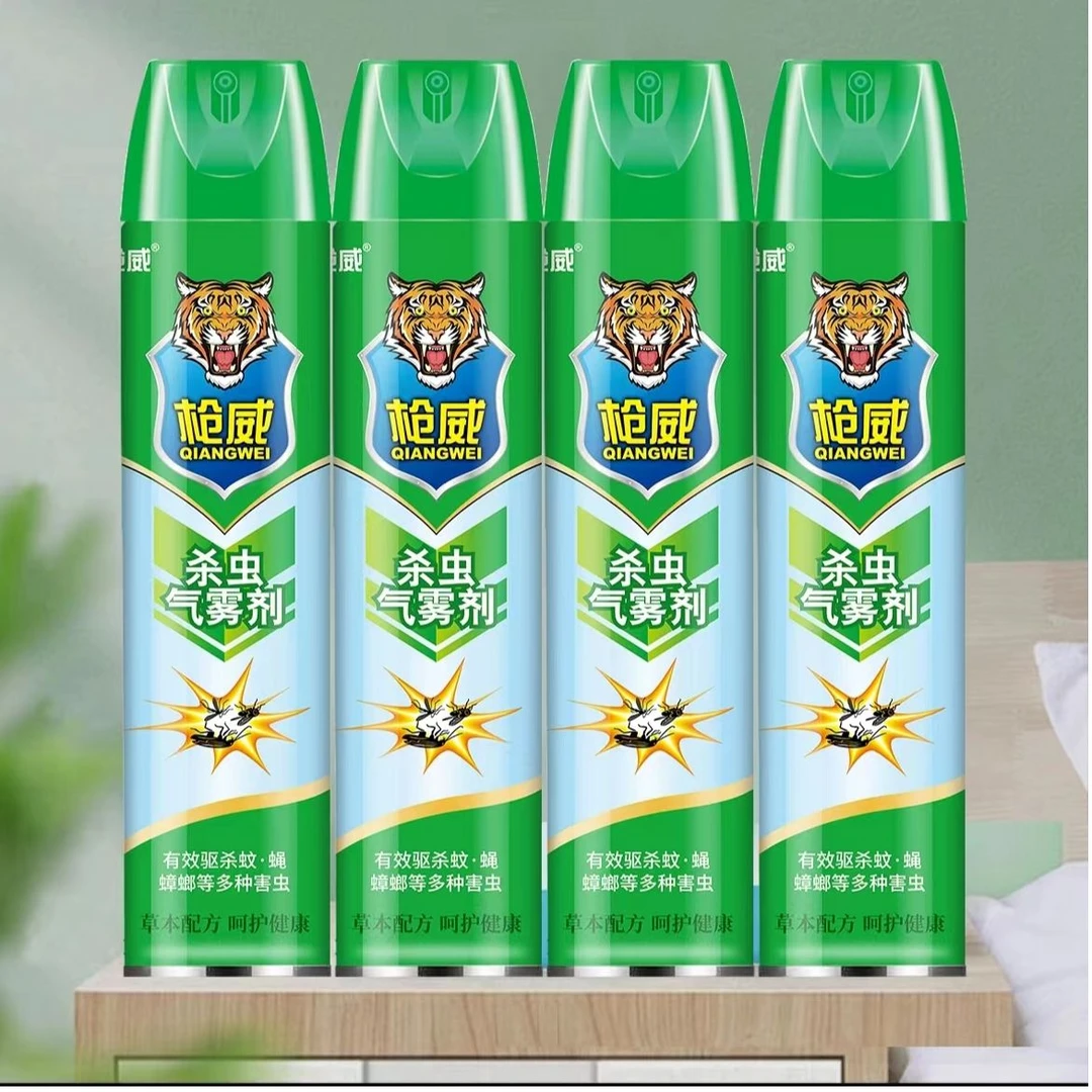 枪威灭蚊灭蝇气雾清新无味750ml/瓶室内家用无毒杀虫杀蚊