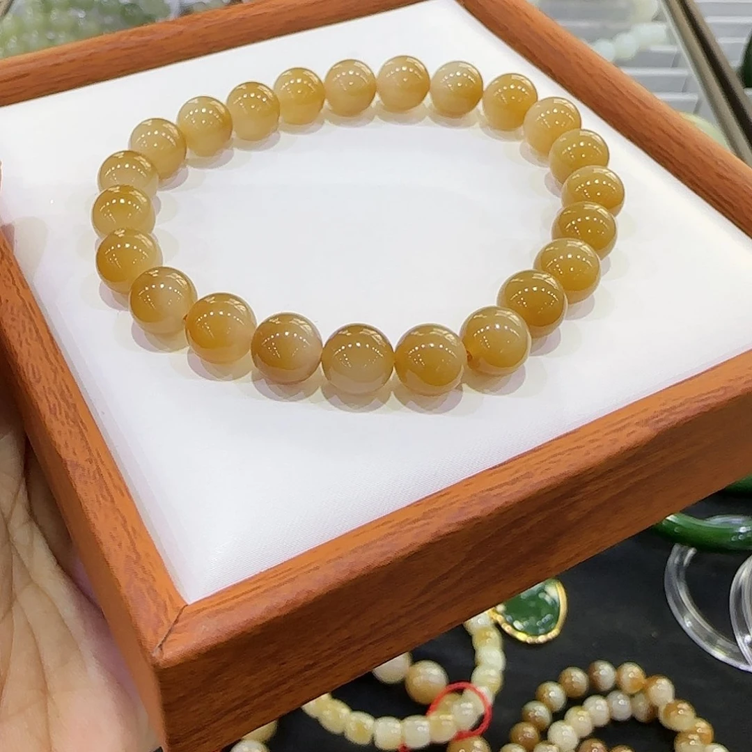 和田玉手串未镶嵌