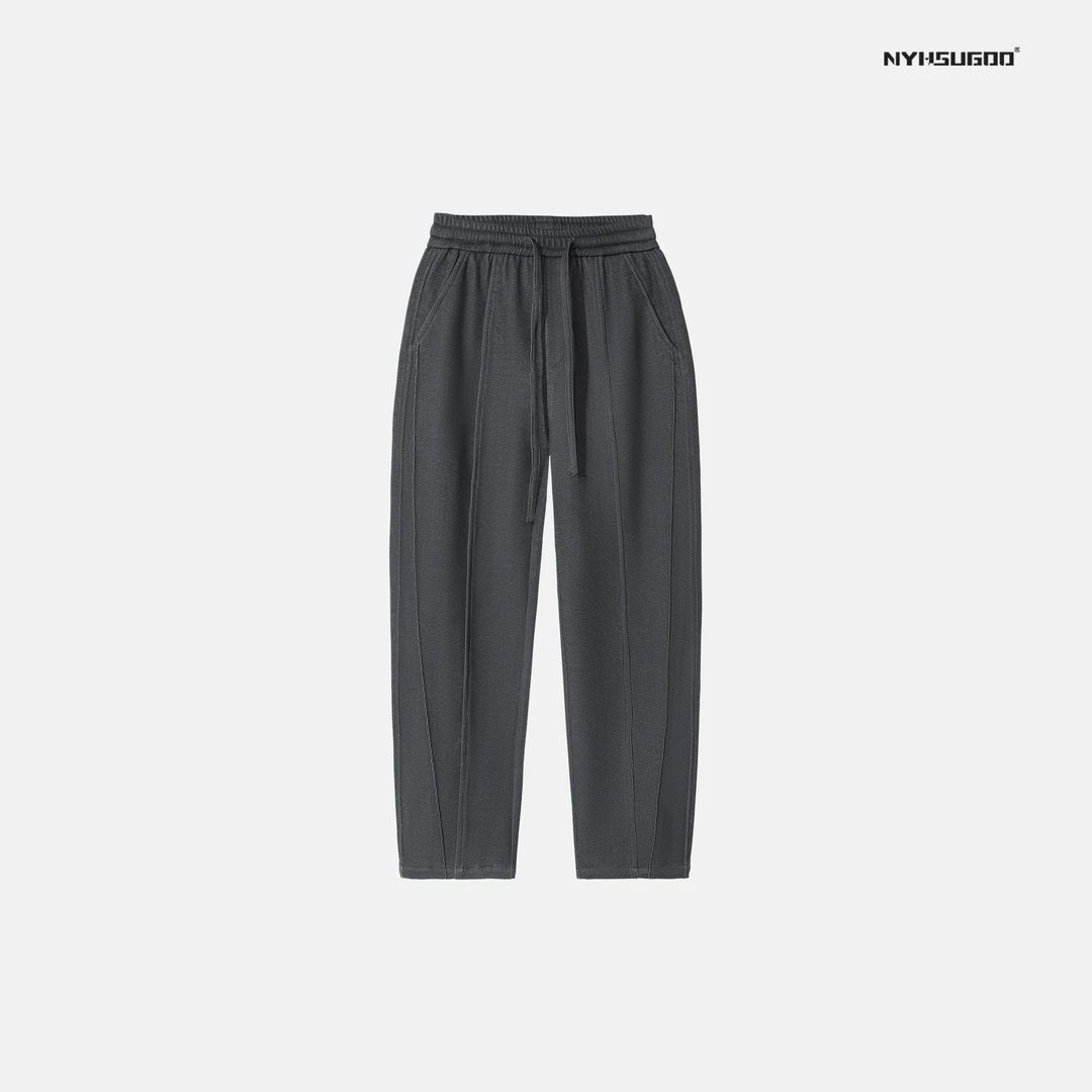 NYHSUGOO/南乙N916早秋男士简约直筒卫裤百搭情侣时尚运动长裤