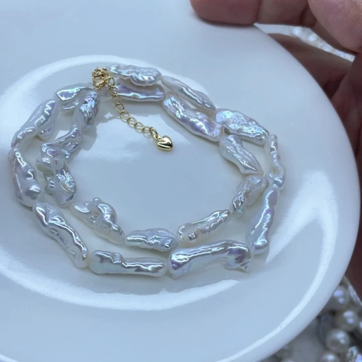 淡水珍珠颈饰合金