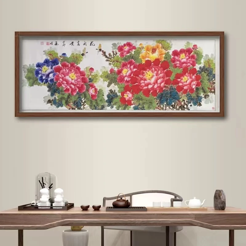中国国画-陈丽娟-花开富贵-金线牡丹9-手绘作品-有细微差距绘画