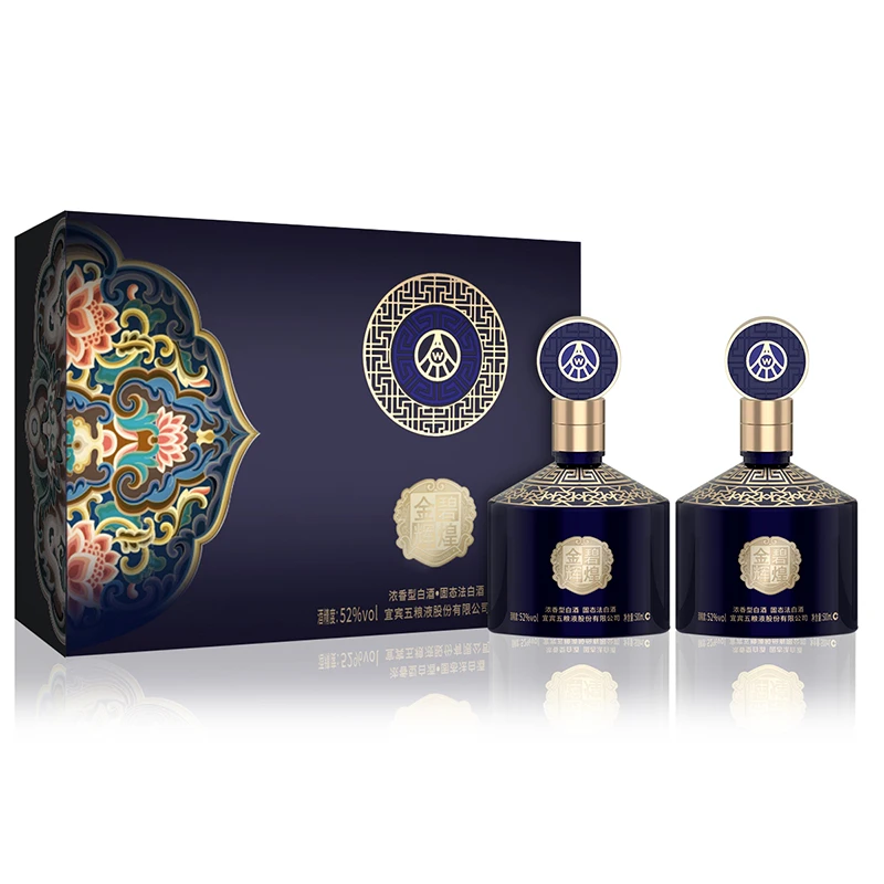 JINBIHUIHUANG/金碧辉煌五粮液股份 国风蓝 浓香型白酒 52度 52度