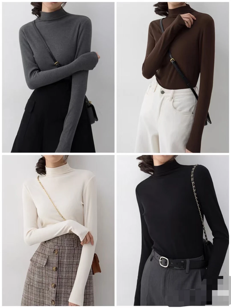 D369/bo～软糯高级感超百搭经典打底衫