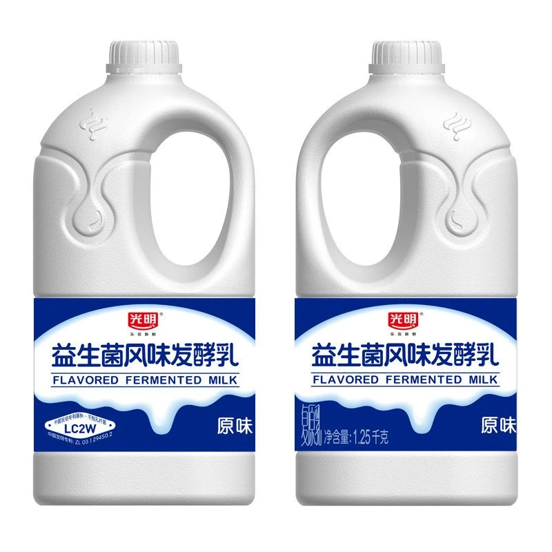 【2桶5斤】光明益生菌桶装酸奶1.25kg/桶风味发酵乳18天短保低温奶