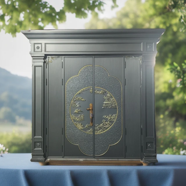 铸铝门别墅大门农村自建房大门锌合金防盗门定制工厂设计耐用工艺