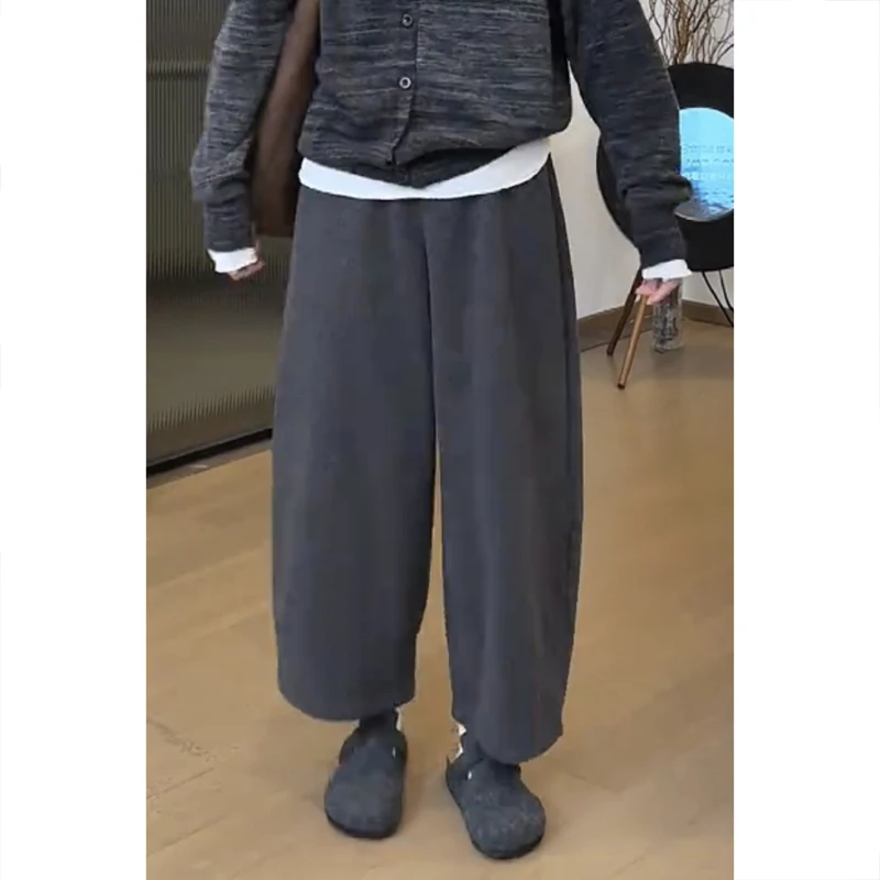 艾塔莉直筒休闲裤女春夏新款胖mm显瘦梨形大码阔腿裤小个子九分裤