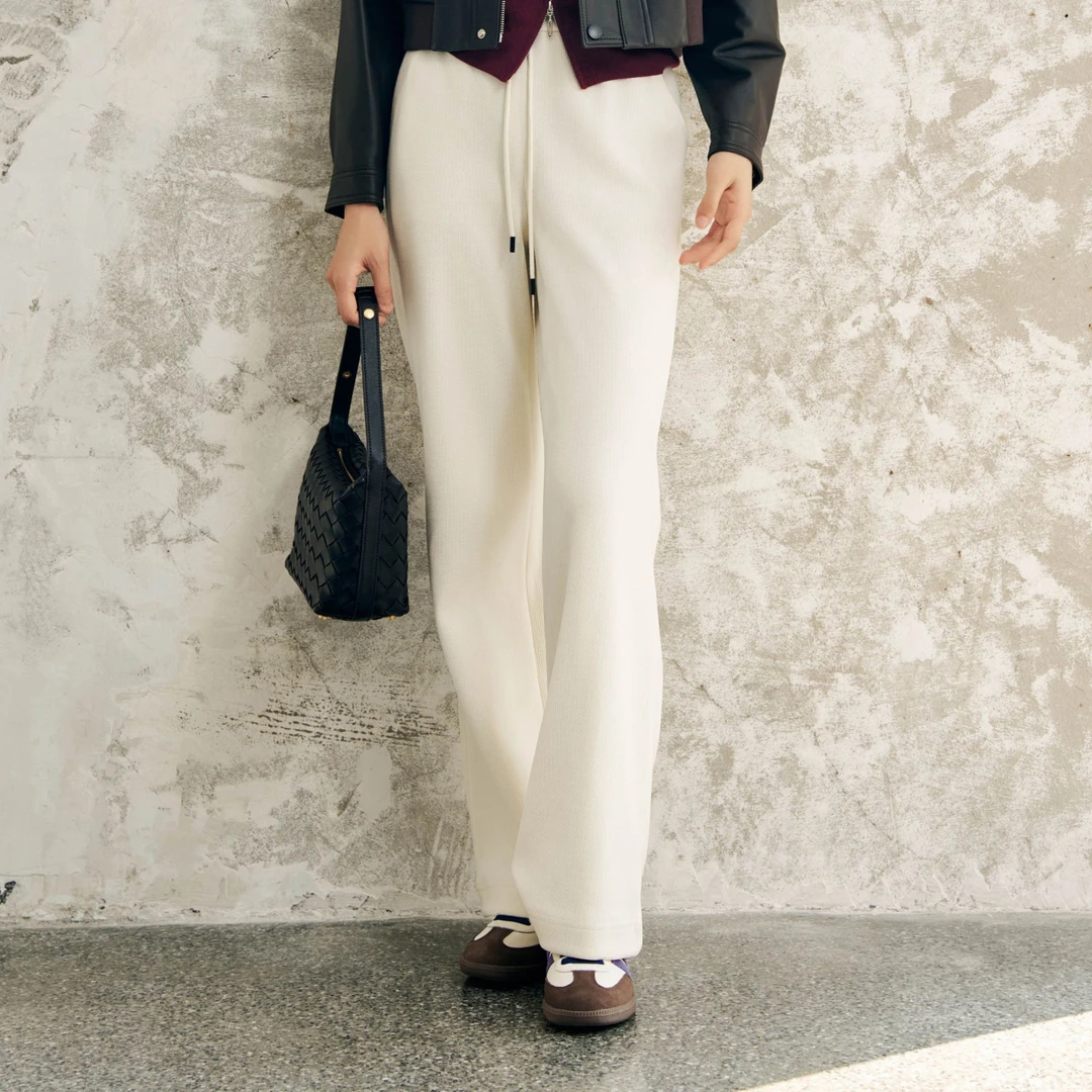 俪妍【LIVELY·YAN】24秋冬新款高腰收胯休闲裤17853秋冬宽松时尚