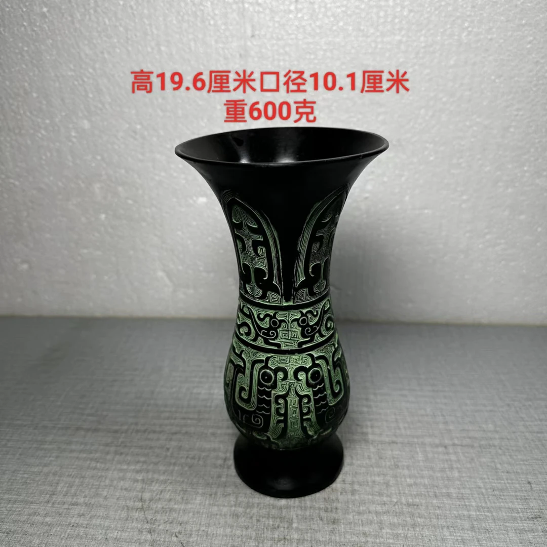 仿古青铜器锌合金父庚觯家具装饰博古架古玩商务赠手礼品婚庆用品