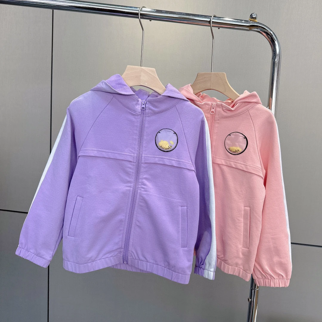女童春秋可爱舒适运动风休闲外套中大童0W104