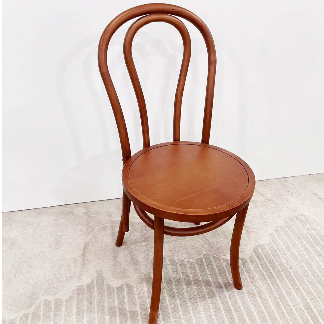 DS-Y812【中古风】藤木椅全实木简约侘寂风餐椅