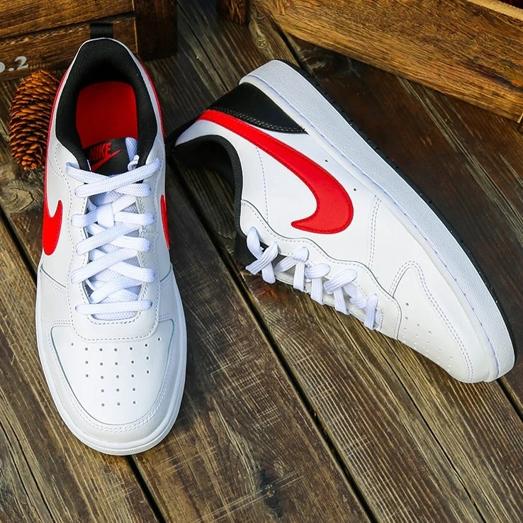 Nike耐克 Court 女子低帮复古休闲鞋舒适百搭板鞋BQ5448-110