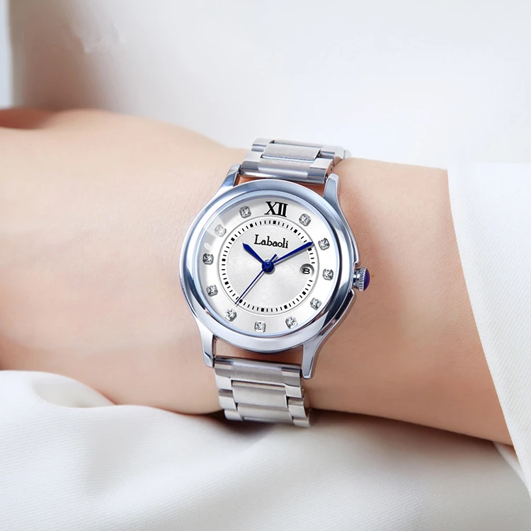 气球系列 轻奢女士腕表烧蓝钢指针日历款（星星）