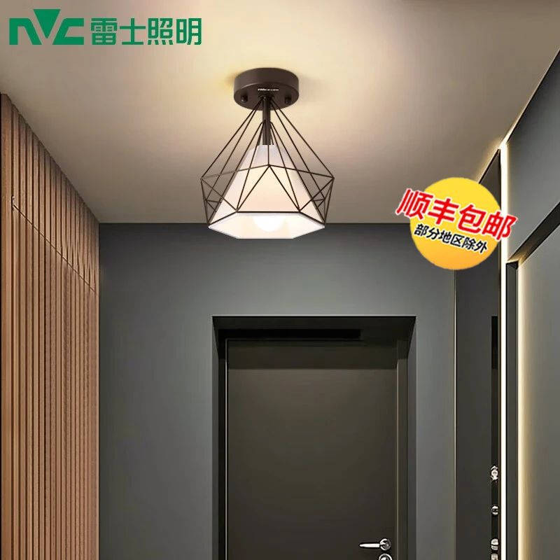 雷士照明玄关灯北欧式过道灯现代入户进门灯LED走廊阳台灯吸顶灯