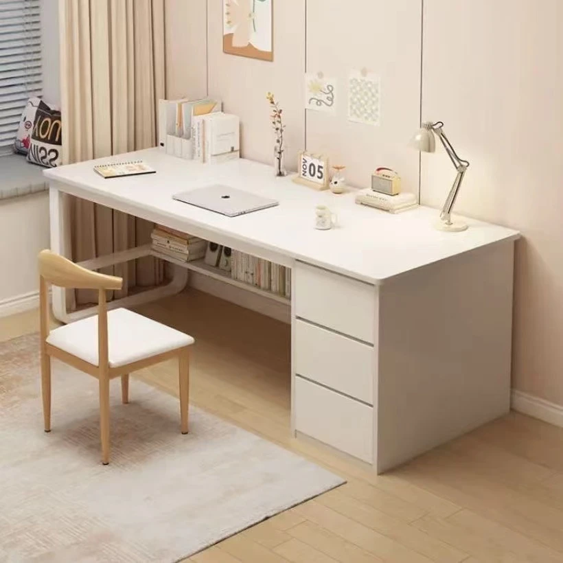 办公室桌椅电脑桌家用简约写字台书房学生学习桌卧室带抽屉出租房