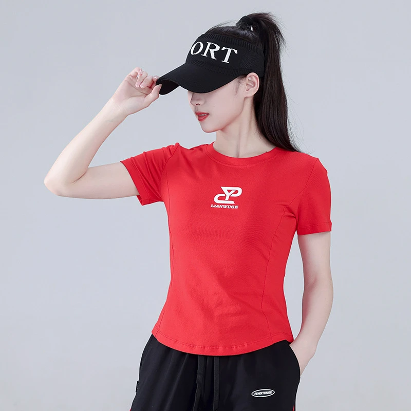 广场舞运动上衣时尚健身操团体跳舞上衣大码休闲跑步上衣女鬼步舞