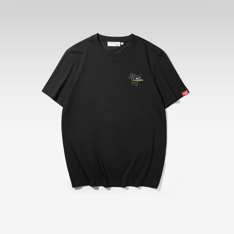 【AGAHO艺术家联名系列】HLA海澜之家短T男春夏新男HNTBW2Y026A