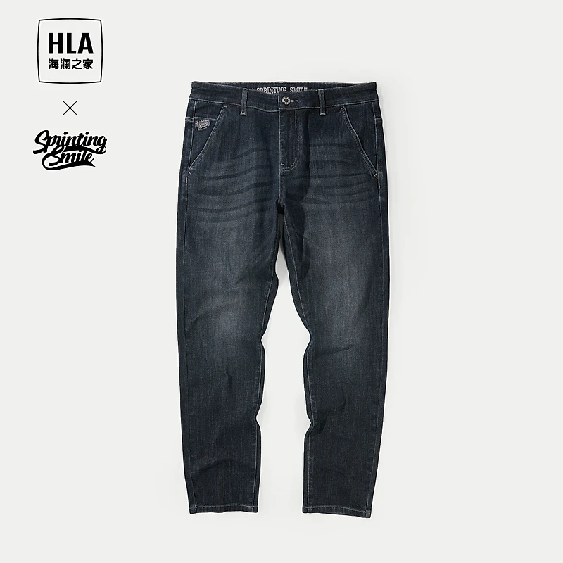 HLA海澜之家秋新男牛仔裤子男士百搭修身秋季