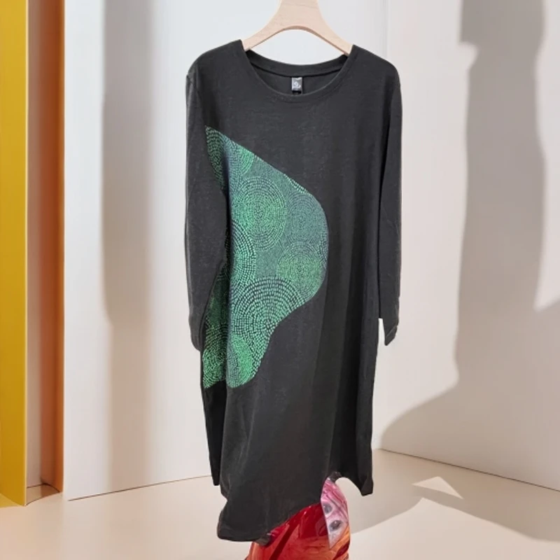 新款秋冬新款中长款连衣裙时尚百搭