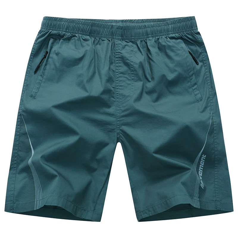 夏季男士跑步运动短裤中年人拉链口袋休闲西装五分宽松美式训练服