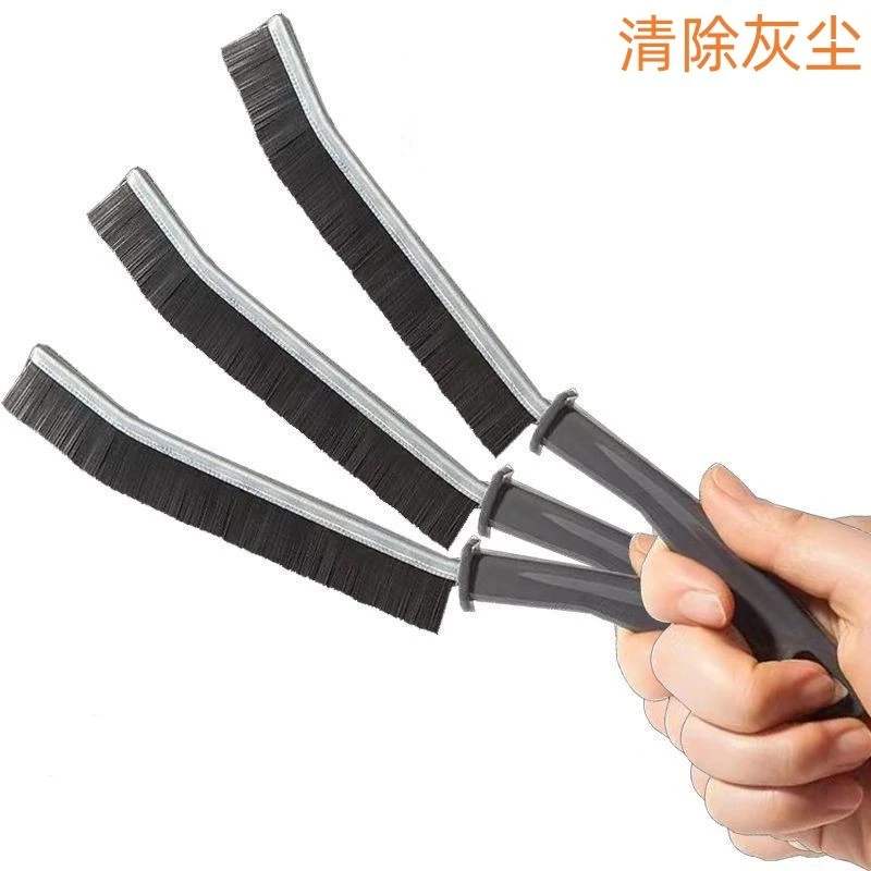 多功能缝隙清洁刷卫生间门缝窗户硬毛刷子长柄长条家用窄夹缝刷子