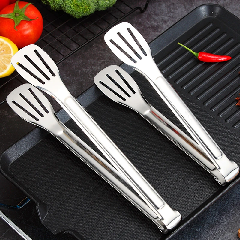 夹子厨房304不锈钢夹菜烧烤夹子食品夹煎牛排夹烤肉夹食物面包夹.