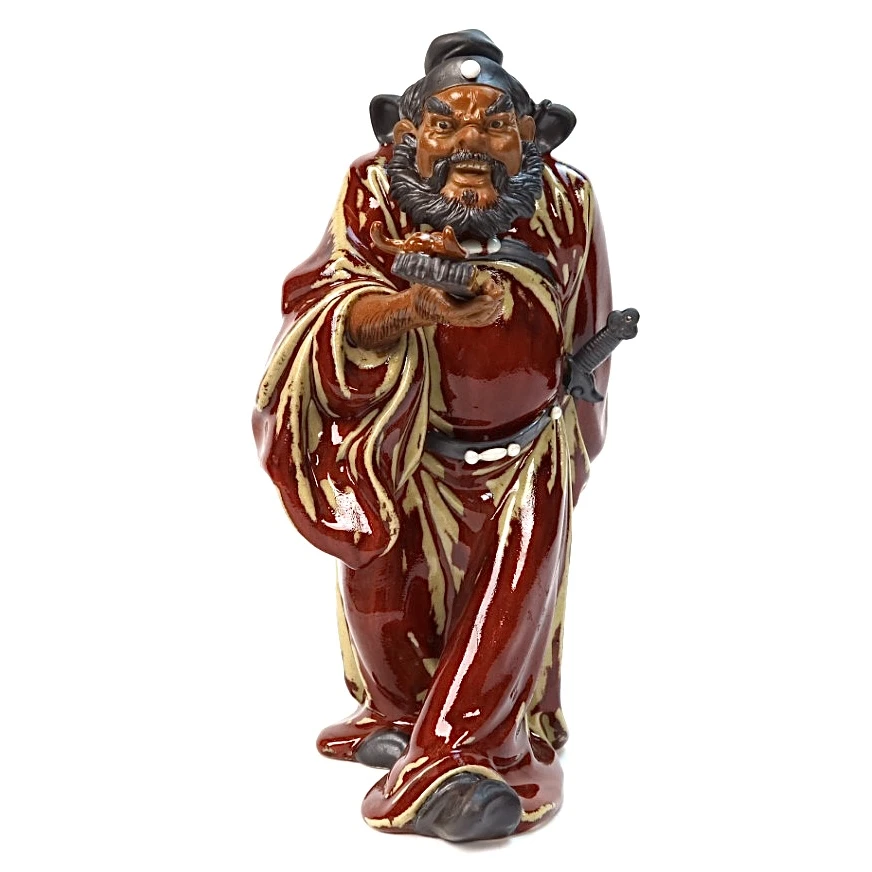 引福归堂钟馗 送底座有证书 陶瓷摆件家居工艺品摆件玄关客厅摆件