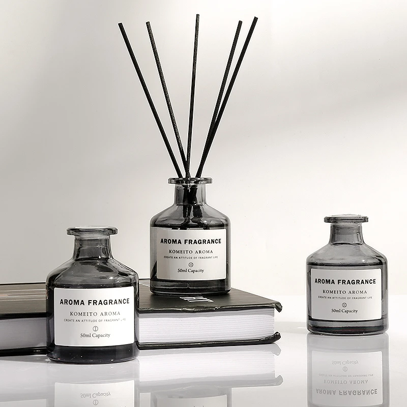 无火香薰（三瓶）家用卧室香氛香薰精油藤条香薰空气清新剂150ml