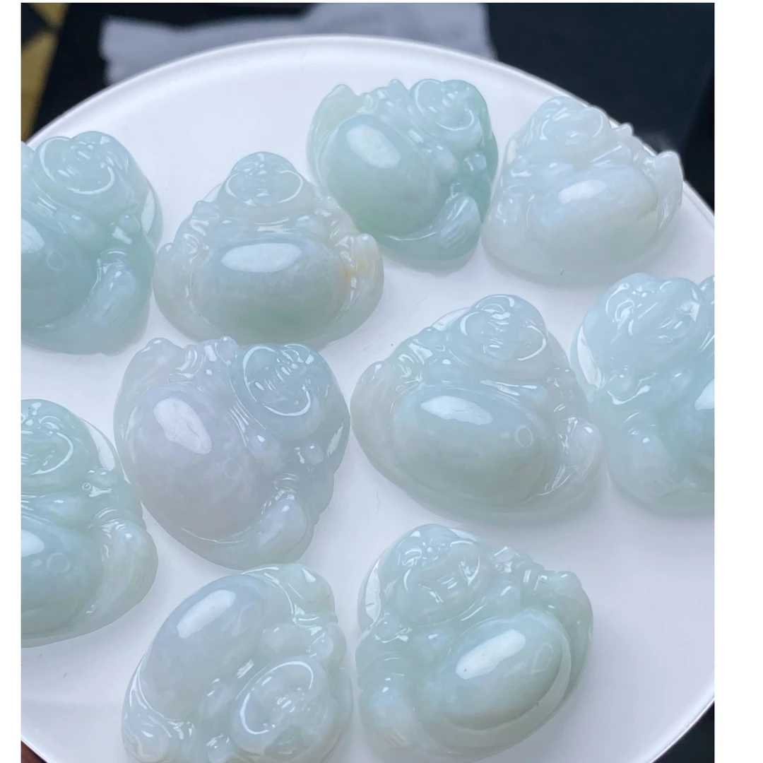 天然缅甸A货翡翠佛公挂件（多样性发其一）情侣百搭时尚精雕雕刻