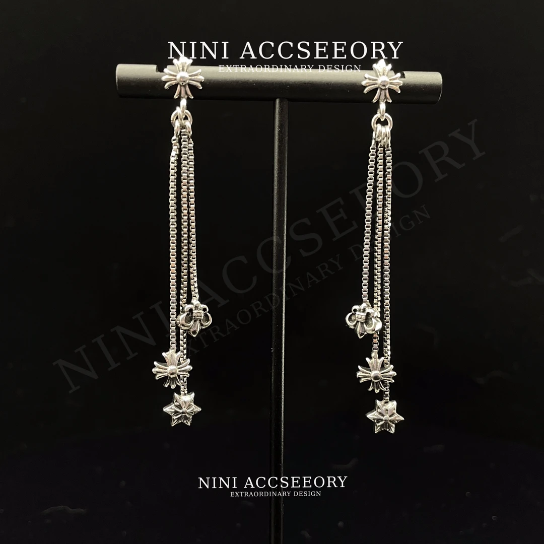 『六芒星动』甜酷潮奢辣妹高级感个性小众三流苏耳钉