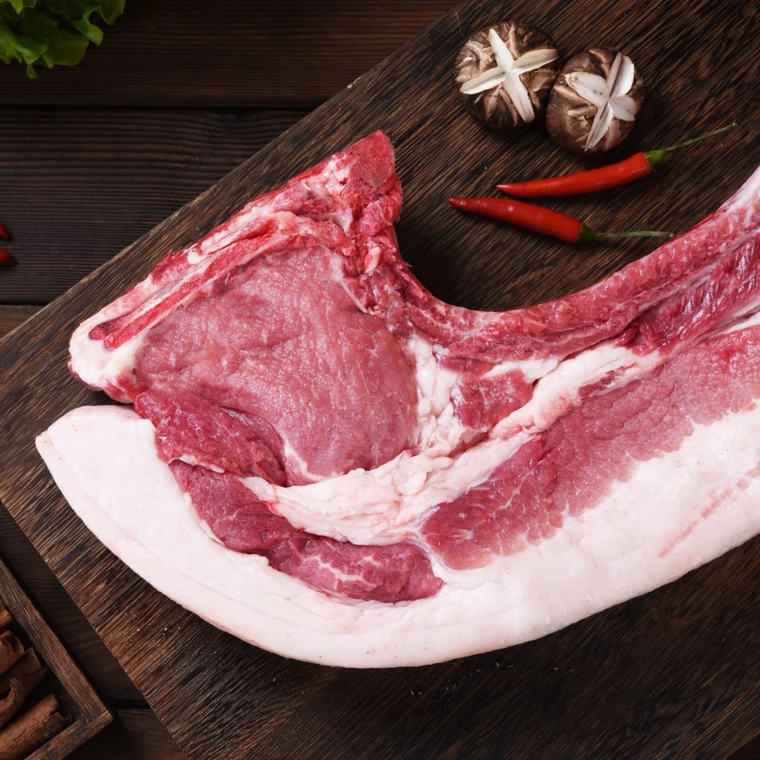 【肋条】皖南农户家养旗舰店专享配送优质皖南土黑猪肉新鲜肋条