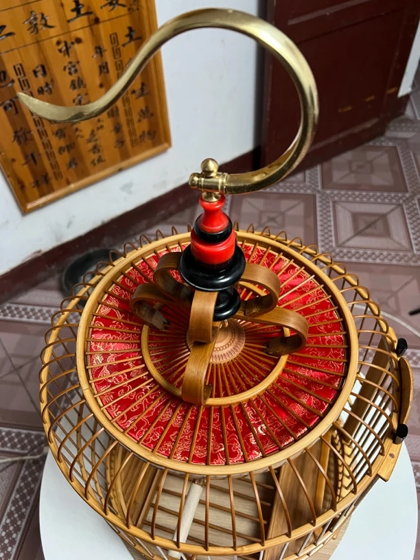 鸟笼直径34，广笼底，一丝到底泡油款，全套。